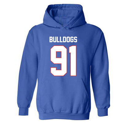 LA Tech - NCAA Football Legends : Matthew Broha - Generic Shersey Hooded Sweatshirt-0