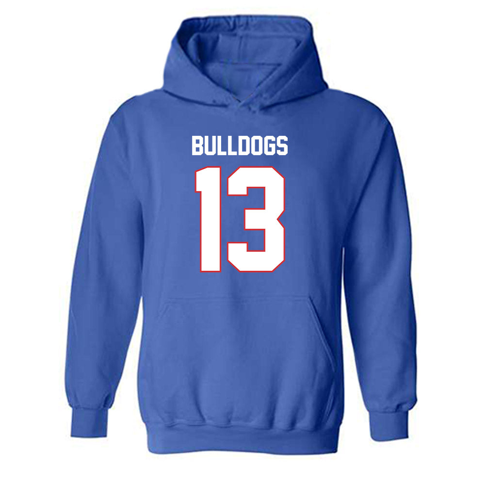 LA Tech - NCAA Football : Marcus Moultrie III - Generic Shersey Hooded Sweatshirt-0