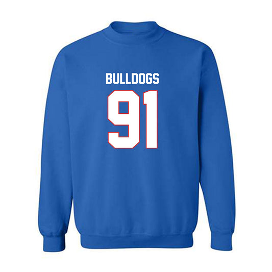 LA Tech - NCAA Football : Caleb Sims - Generic Shersey Crewneck Sweatshirt-0