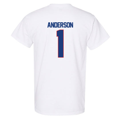 LA Tech - NCAA Men's Basketball : Jermaurhiyun Anderson - Generic Shersey T-Shirt-1