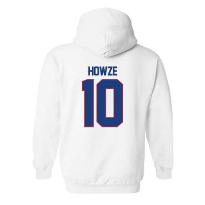 LA Tech - NCAA Men's Basketball : Kylan Howze - Generic Shersey Hooded Sweatshirt-1