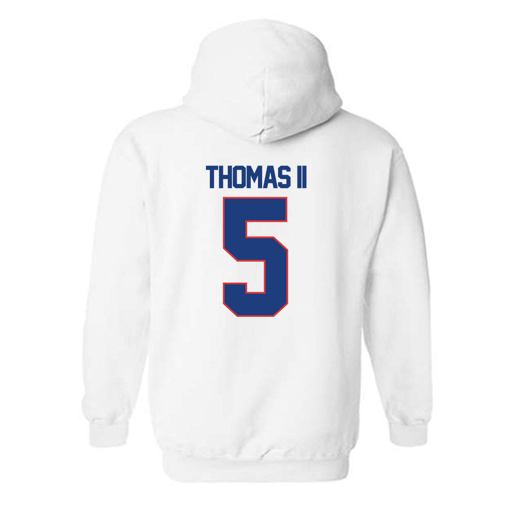 LA Tech - NCAA Men's Basketball : Avery Thomas II - Generic Shersey Hooded Sweatshirt-1