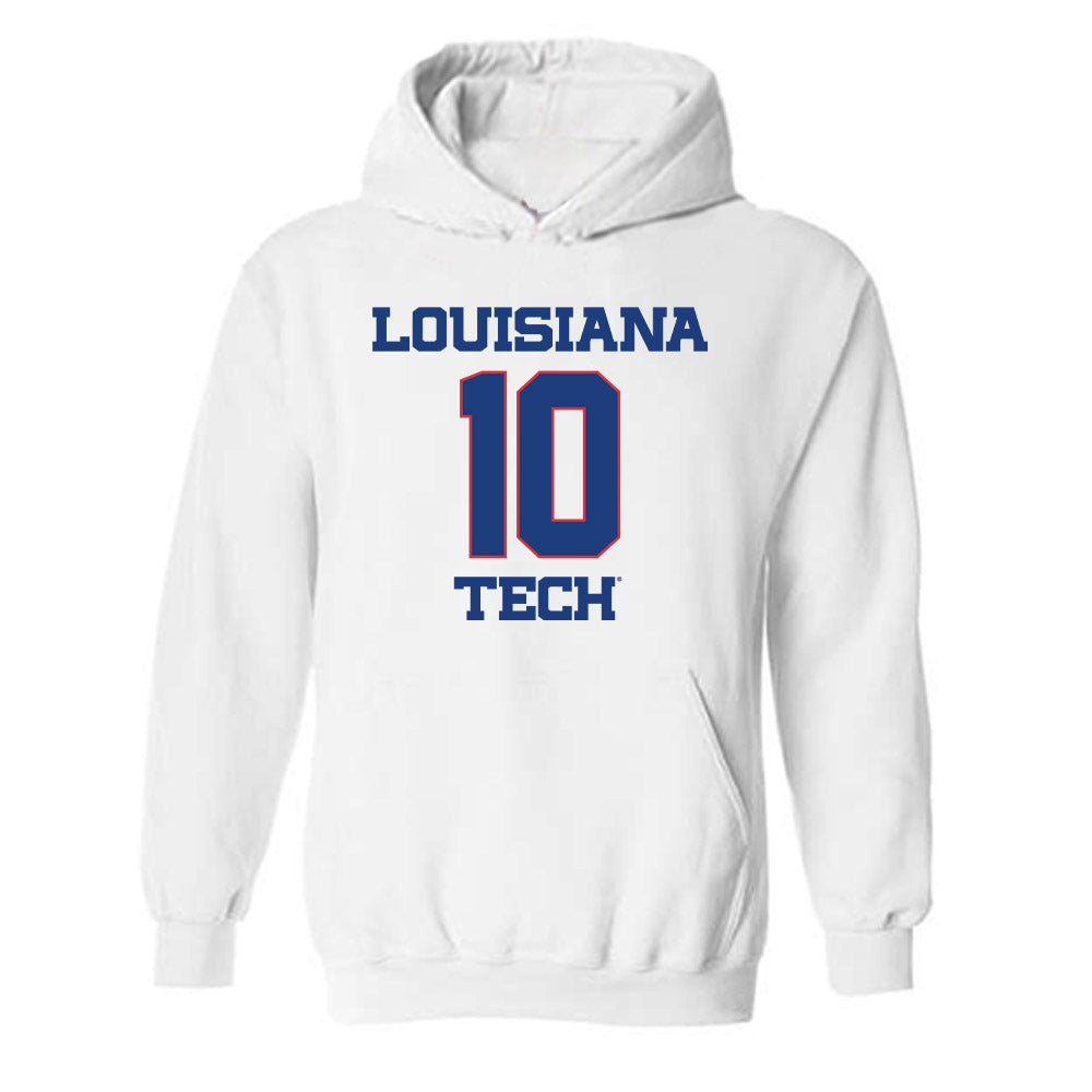 LA Tech - NCAA Men's Basketball : Kylan Howze - Generic Shersey Hooded Sweatshirt-0