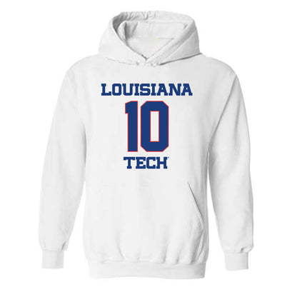 LA Tech - NCAA Men's Basketball : Kylan Howze - Generic Shersey Hooded Sweatshirt-0