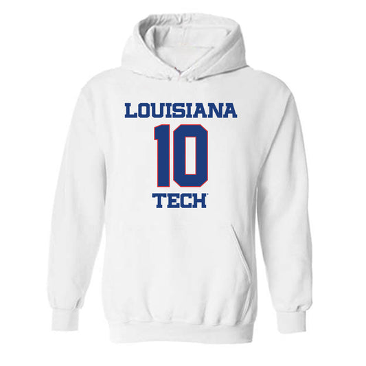 LA Tech - NCAA Men's Basketball : Kylan Howze - Generic Shersey Hooded Sweatshirt-0