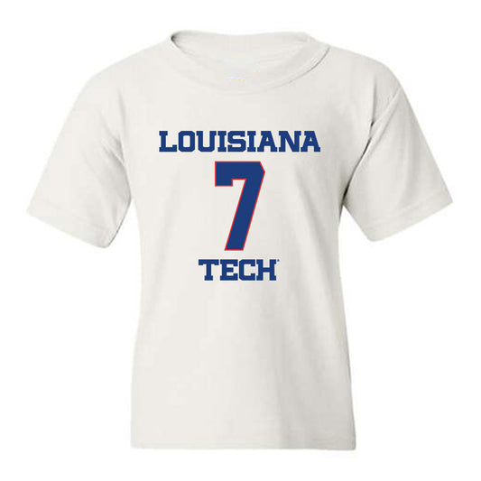 LA Tech - NCAA Men's Basketball : Sir issac Herron - Generic Shersey Youth T-Shirt-0
