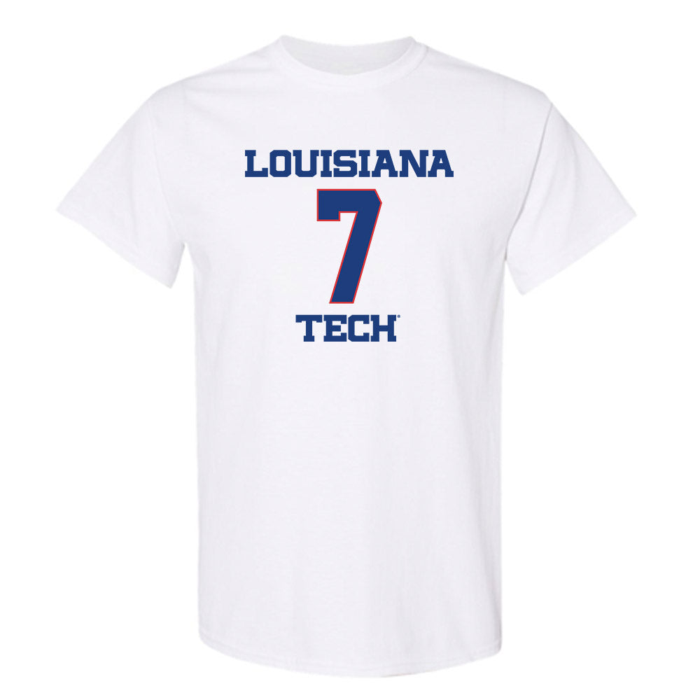 LA Tech - NCAA Men's Basketball : Sir issac Herron - Generic Shersey T-Shirt-0