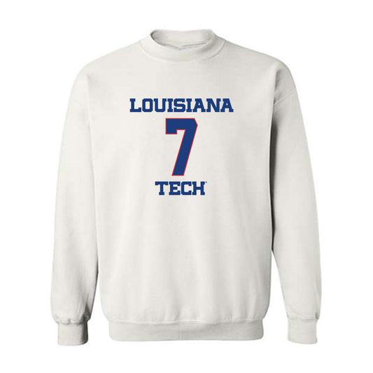 LA Tech - NCAA Men's Basketball : Sir issac Herron - Generic Shersey Crewneck Sweatshirt-0
