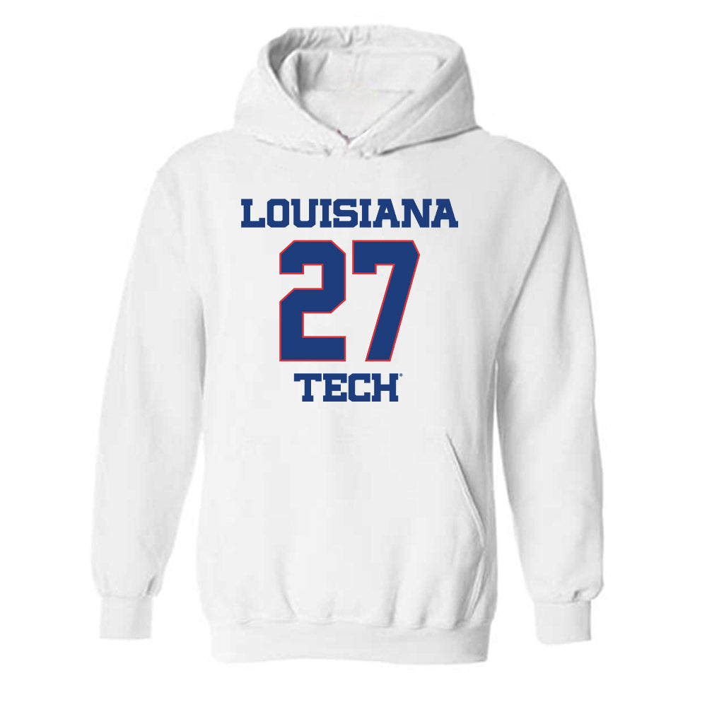 LA Tech - NCAA Men's Basketball : A'Meir Williams - Generic Shersey Hooded Sweatshirt-0