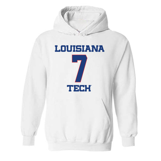 LA Tech - NCAA Men's Basketball : Sir issac Herron - Generic Shersey Hooded Sweatshirt-0
