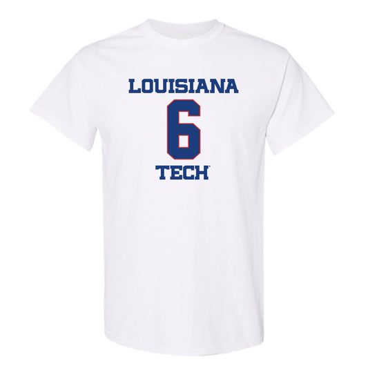LA Tech - NCAA Men's Basketball : Keegan Rowell - Generic Shersey T-Shirt-0