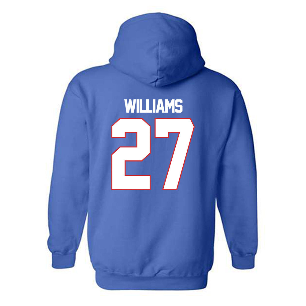 LA Tech - NCAA Men's Basketball : A'Meir Williams - Generic Shersey Hooded Sweatshirt-1