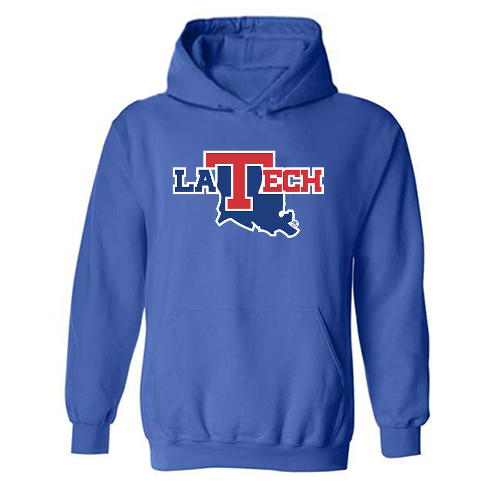 LA Tech - NCAA Men's Basketball : Amaree Abram - Generic Shersey Hooded Sweatshirt