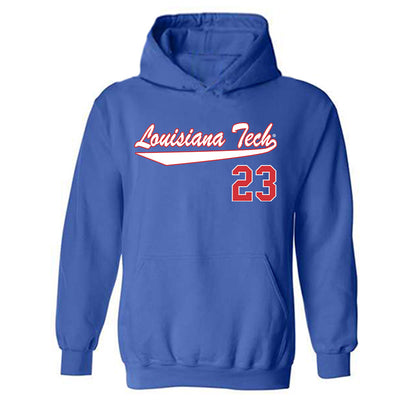 LA Tech - NCAA Softball : Reagan Marchant - Generic Shersey Hooded Sweatshirt-0