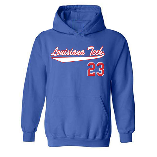 LA Tech - NCAA Softball : Reagan Marchant - Generic Shersey Hooded Sweatshirt-0
