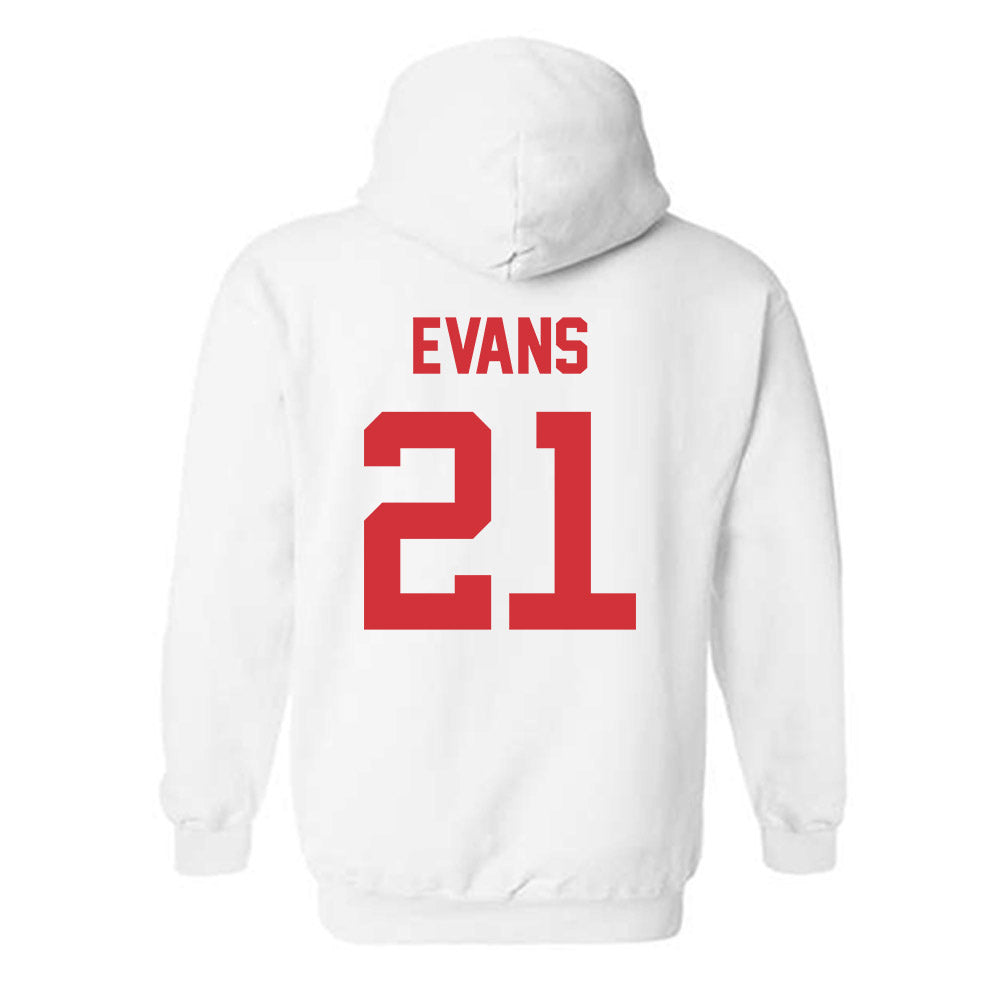 LA Tech - NCAA Women's Basketball : Kennedy Evans - Generic Shersey Hooded Sweatshirt-1