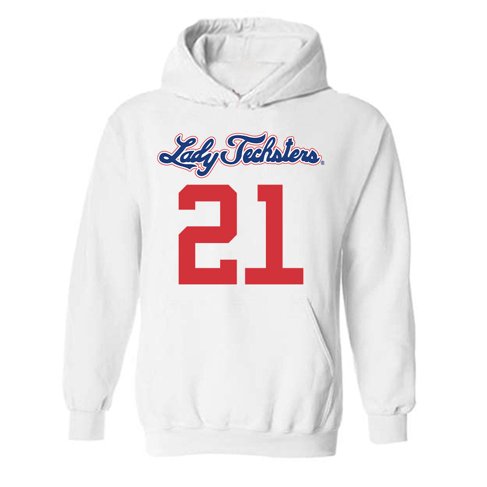 LA Tech - NCAA Women's Basketball : Kennedy Evans - Generic Shersey Hooded Sweatshirt-0
