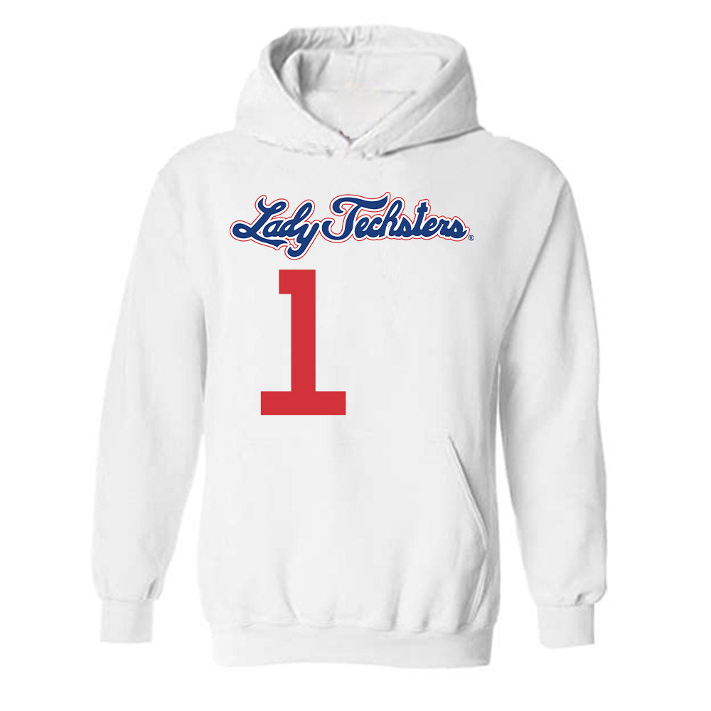 LA Tech - NCAA Women's Basketball : Alexia Weaver - Generic Shersey Hooded Sweatshirt-0
