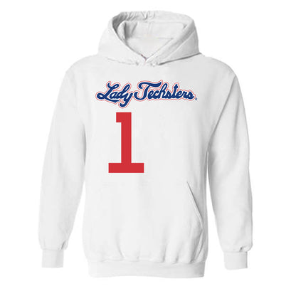 LA Tech - NCAA Women's Basketball : Alexia Weaver - Generic Shersey Hooded Sweatshirt-0