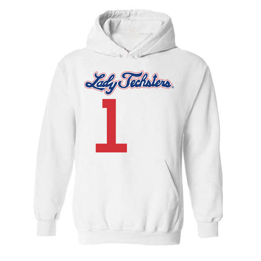 LA Tech - NCAA Women's Basketball : Alexia Weaver - Generic Shersey Hooded Sweatshirt-0