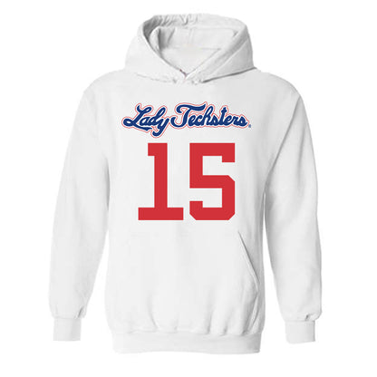 LA Tech - NCAA Women's Basketball : Jordan Marshall - Generic Shersey Hooded Sweatshirt-0