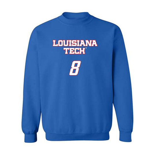 LA Tech - NCAA Women's Volleyball : Grace Krohn - Replica Shersey Crewneck Sweatshirt-0