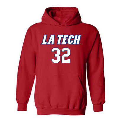 LA Tech - NCAA Women's Volleyball : Zari Gillispie - Replica Shersey Hooded Sweatshirt-0