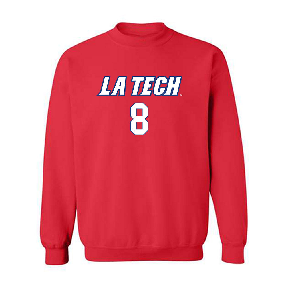 LA Tech - NCAA Women's Volleyball : Grace Krohn - Replica Shersey Crewneck Sweatshirt-0