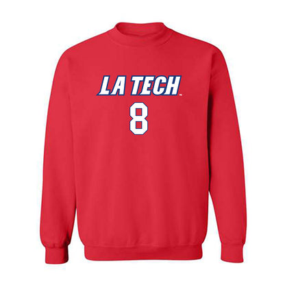 LA Tech - NCAA Women's Volleyball : Grace Krohn - Replica Shersey Crewneck Sweatshirt-0