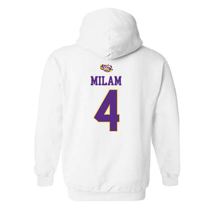 LSU - NCAA Baseball : Steven Milam - Hooded Sweatshirt Replica Shersey