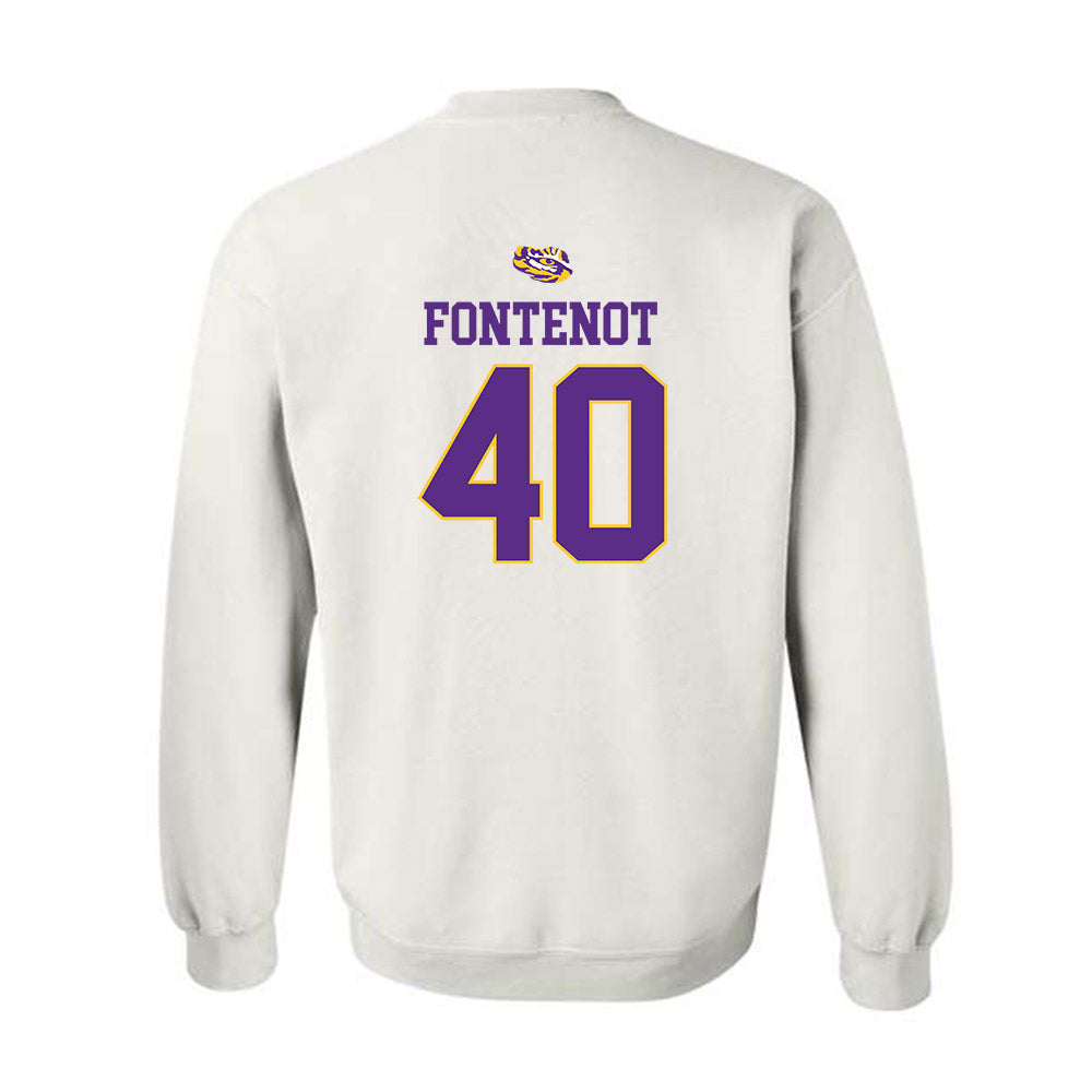 LSU - NCAA Baseball : Grant Fontenot - Replica Shersey Crewneck Sweatshirt-1