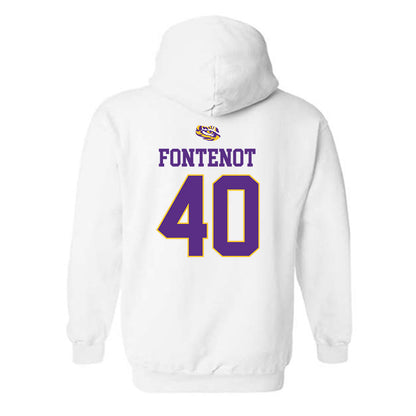 LSU - NCAA Baseball : Grant Fontenot - Replica Shersey Hooded Sweatshirt-1