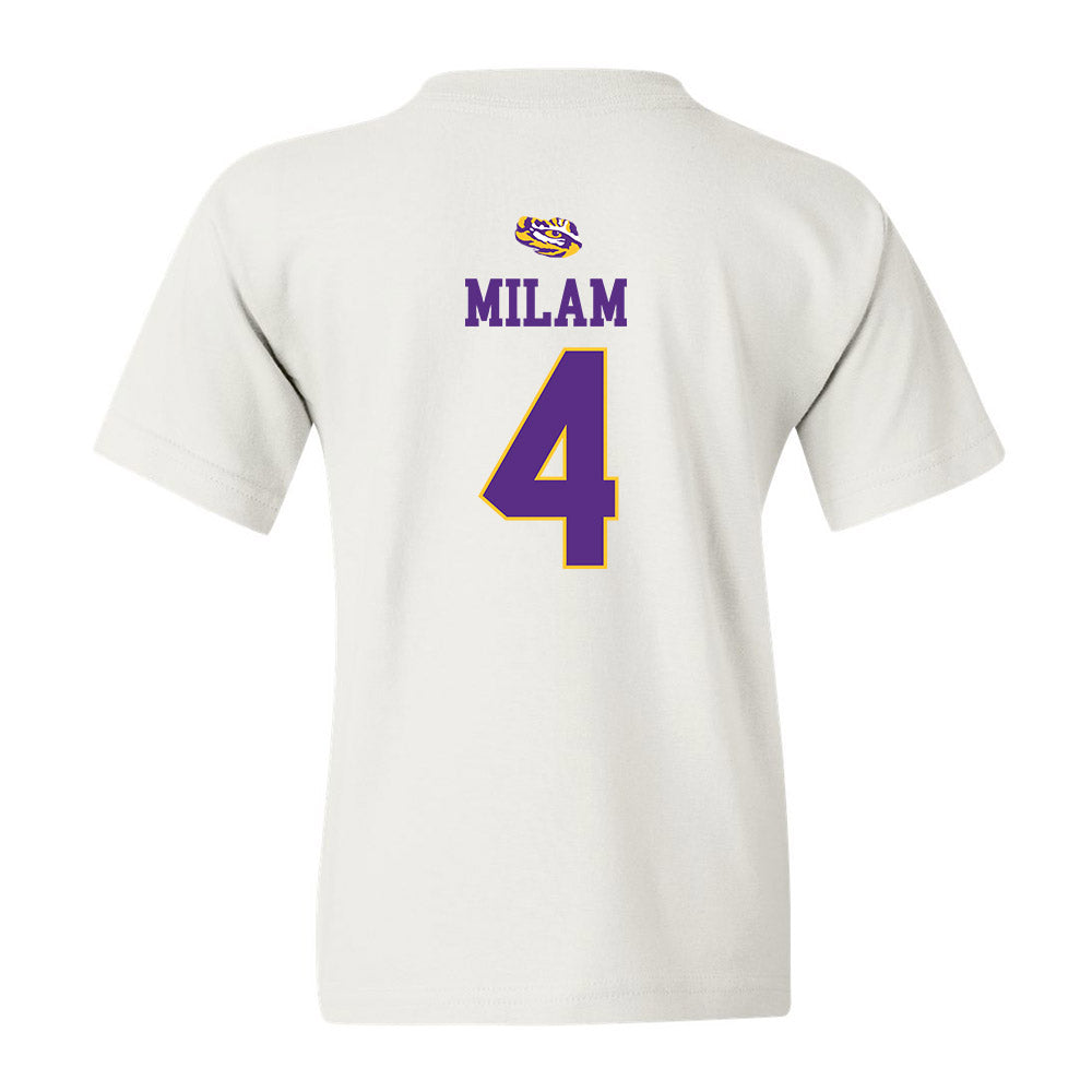 LSU - NCAA Baseball : Steven Milam - Youth T-Shirt Replica Shersey