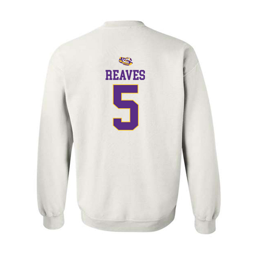 LSU - NCAA Baseball : Tanner Reaves - Replica Shersey Crewneck Sweatshirt