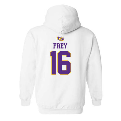 LSU - NCAA Baseball : Ethan Frey - Replica Shersey Hooded Sweatshirt-1