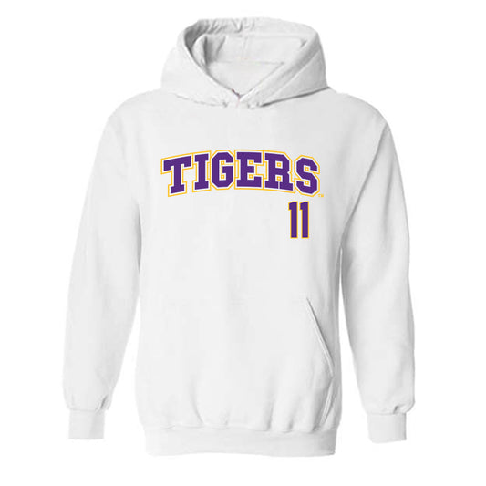 LSU - NCAA Baseball : Josh Pearson - Replica Shersey Hooded Sweatshirt-0