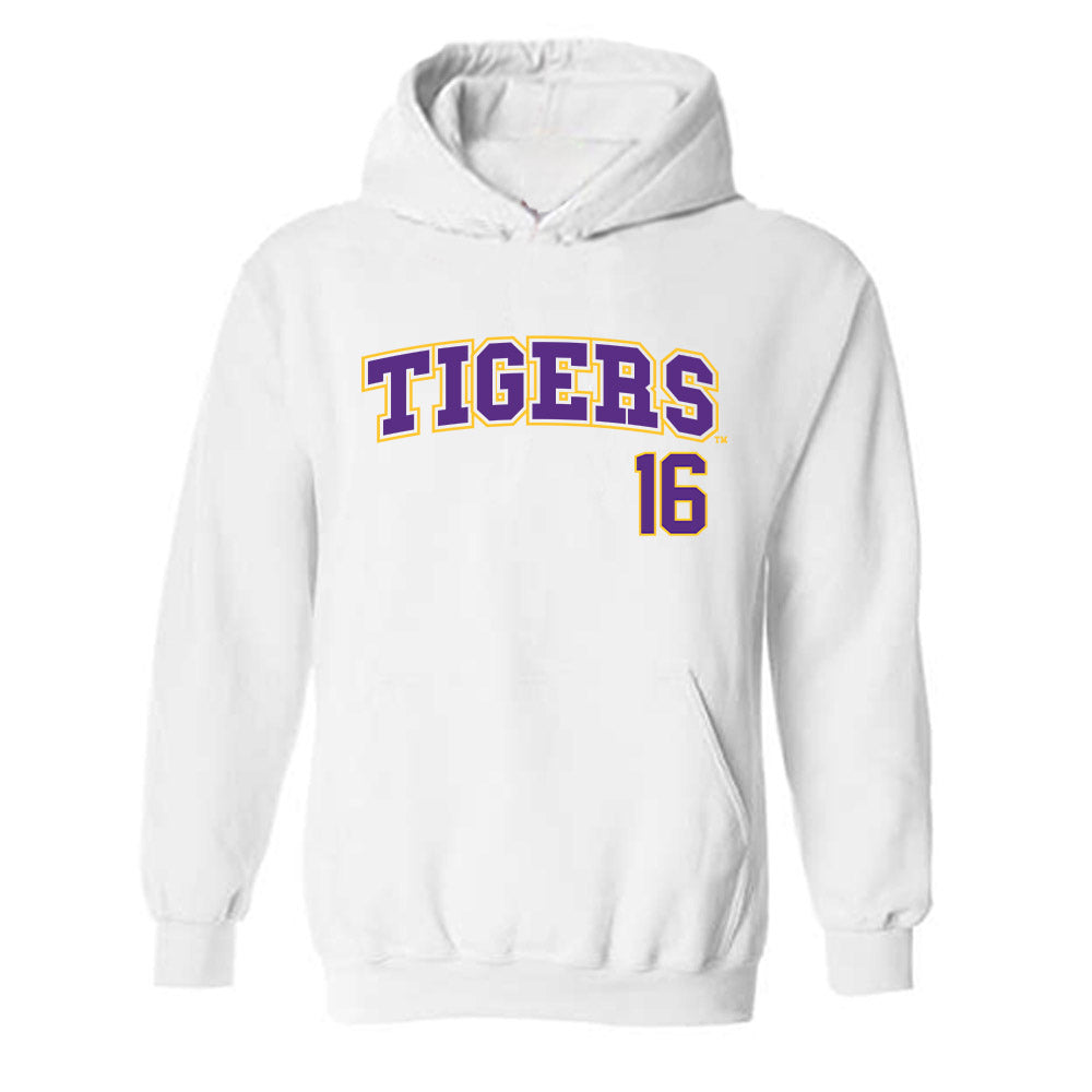 LSU - NCAA Baseball : Ethan Frey - Replica Shersey Hooded Sweatshirt-0