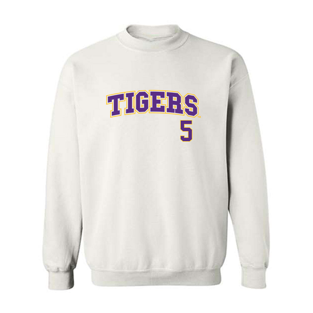 LSU - NCAA Baseball : Tanner Reaves - Replica Shersey Crewneck Sweatshirt