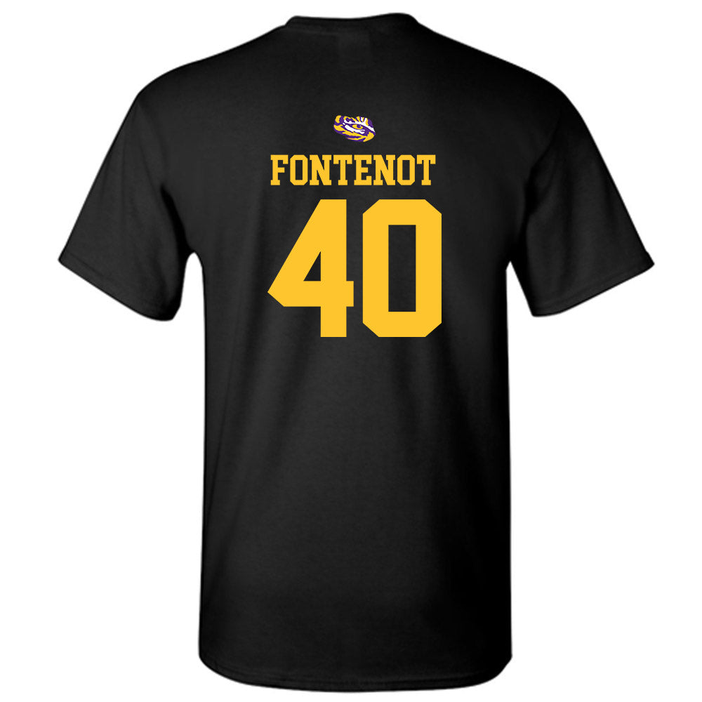 LSU - NCAA Baseball : Grant Fontenot - Replica Shersey T-Shirt-1