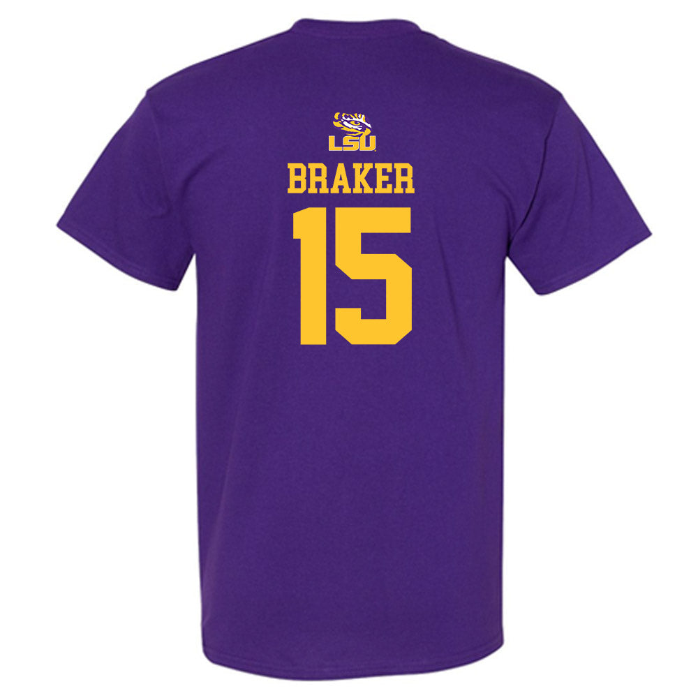 LSU - NCAA Football : Jaiden Braker - Replica Shersey T-Shirt-1