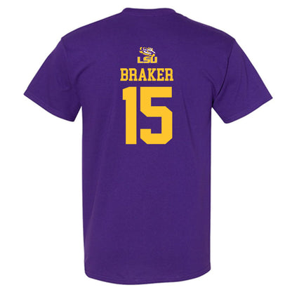 LSU - NCAA Football : Jaiden Braker - Replica Shersey T-Shirt-1