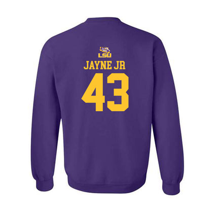 LSU - NCAA Football : Matt Jayne Jr - Replica Shersey Crewneck Sweatshirt