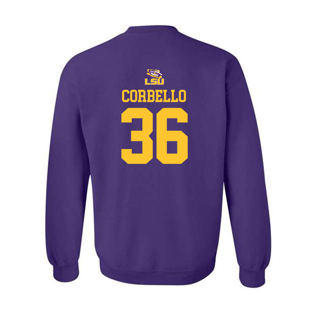 LSU - NCAA Football : Aidan Corbello - Replica Shersey Crewneck Sweatshirt