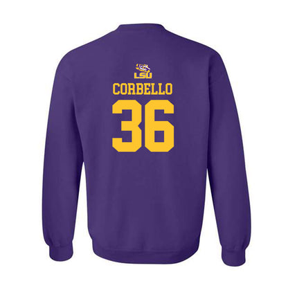 LSU - NCAA Football : Aidan Corbello - Replica Shersey Crewneck Sweatshirt