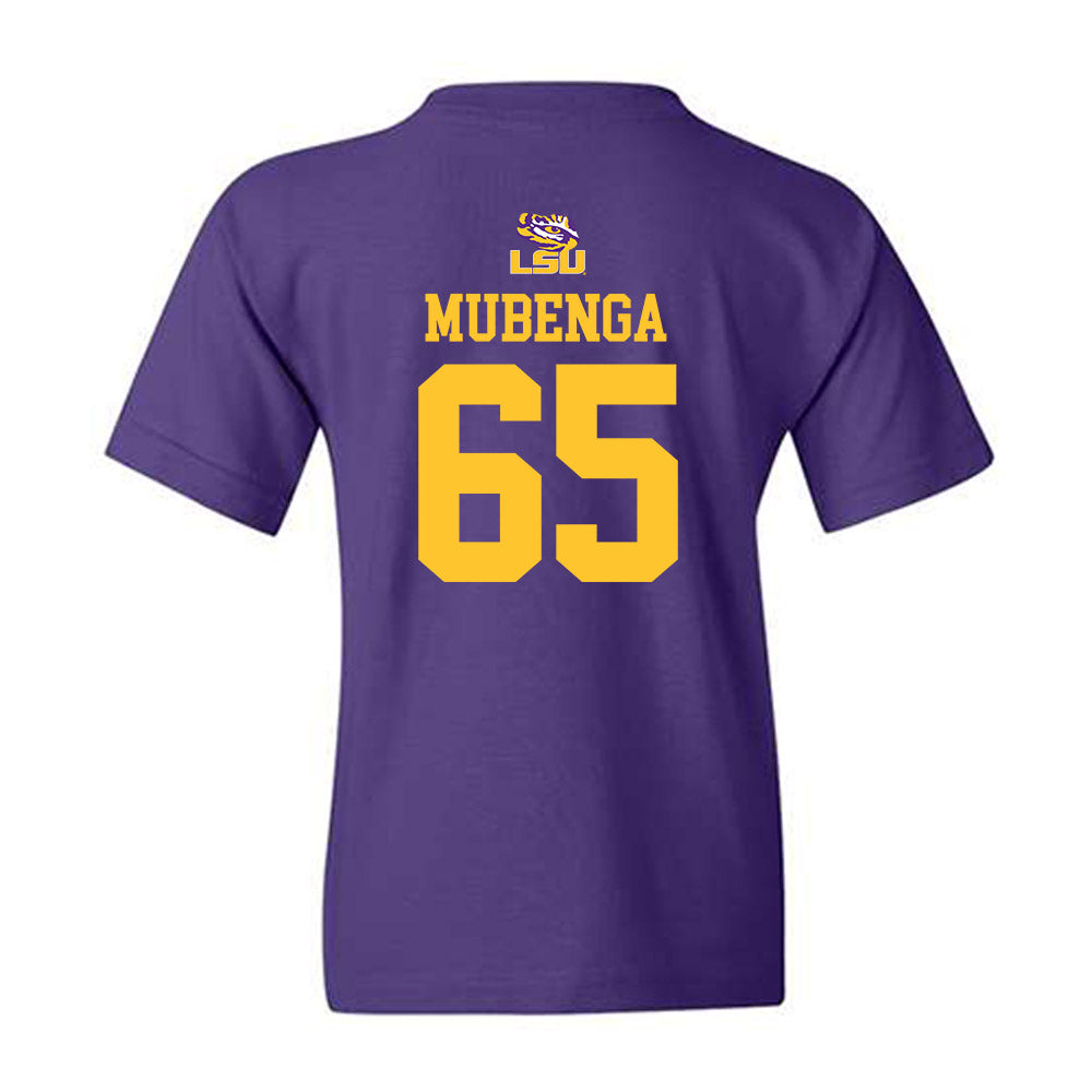 LSU - NCAA Football : Paul Mubenga - Replica Shersey Youth T-Shirt-1