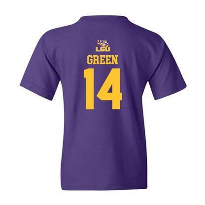 LSU - NCAA Football : Trey'Dez Green - Replica Shersey Youth T-Shirt