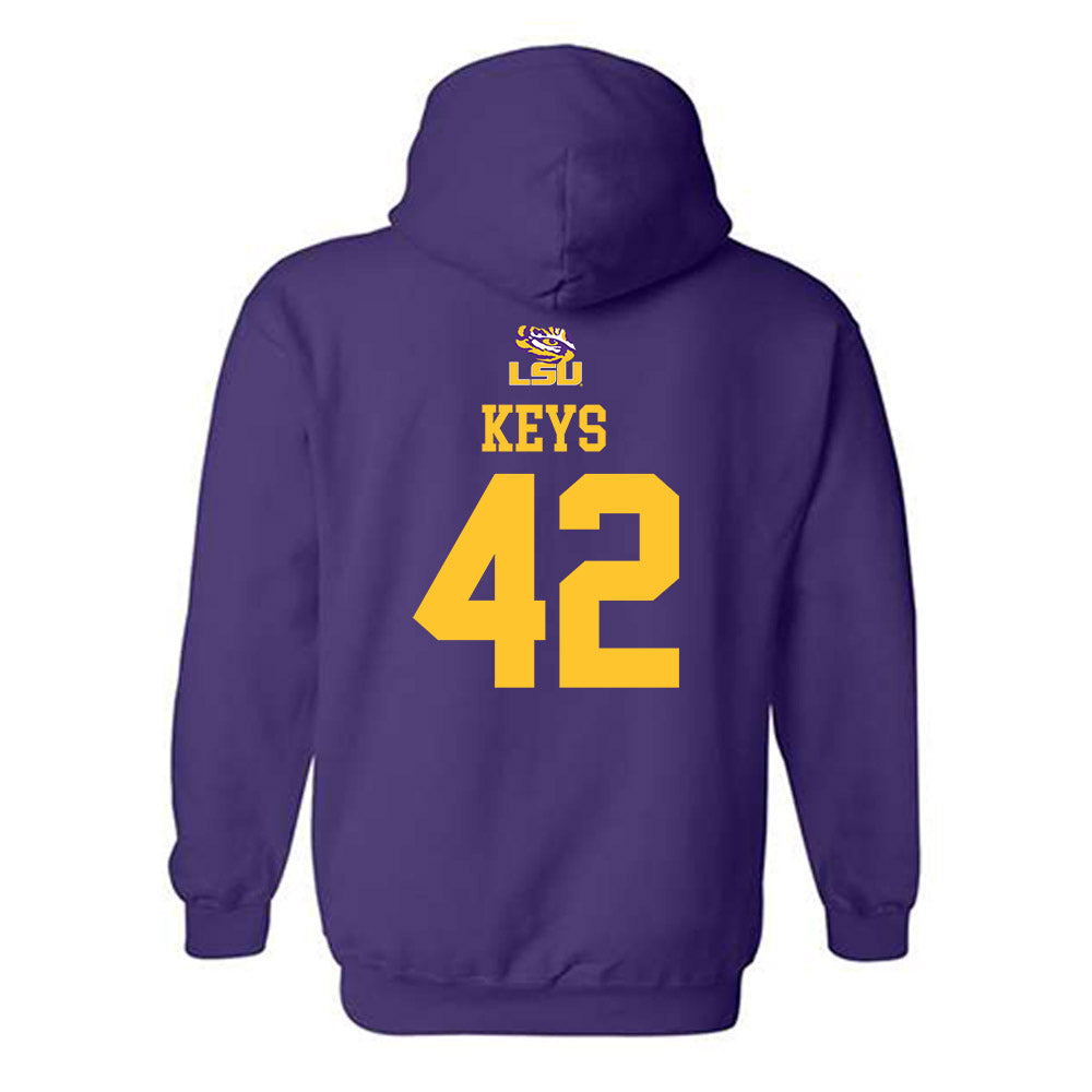 LSU - NCAA Football : Davhon Keys - Replica Shersey Hooded Sweatshirt