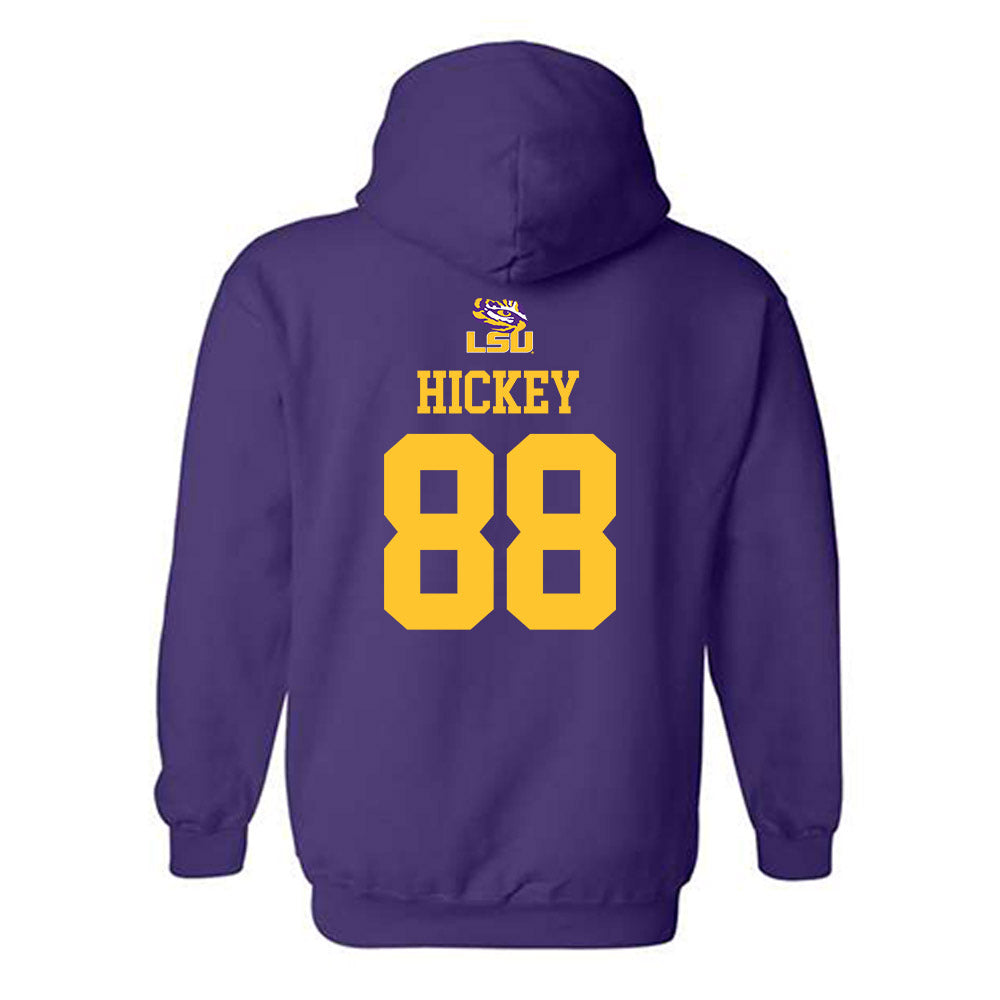 LSU - NCAA Football : Preston Hickey - Replica Shersey Hooded Sweatshirt