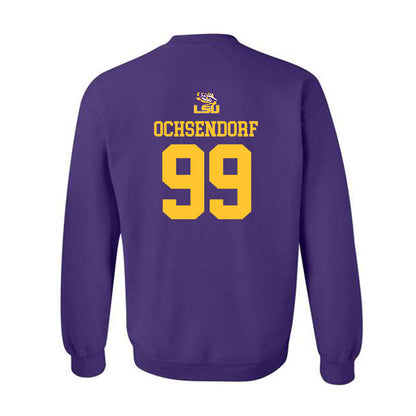 LSU - NCAA Football : Blake Ochsendorf - Replica Shersey Crewneck Sweatshirt