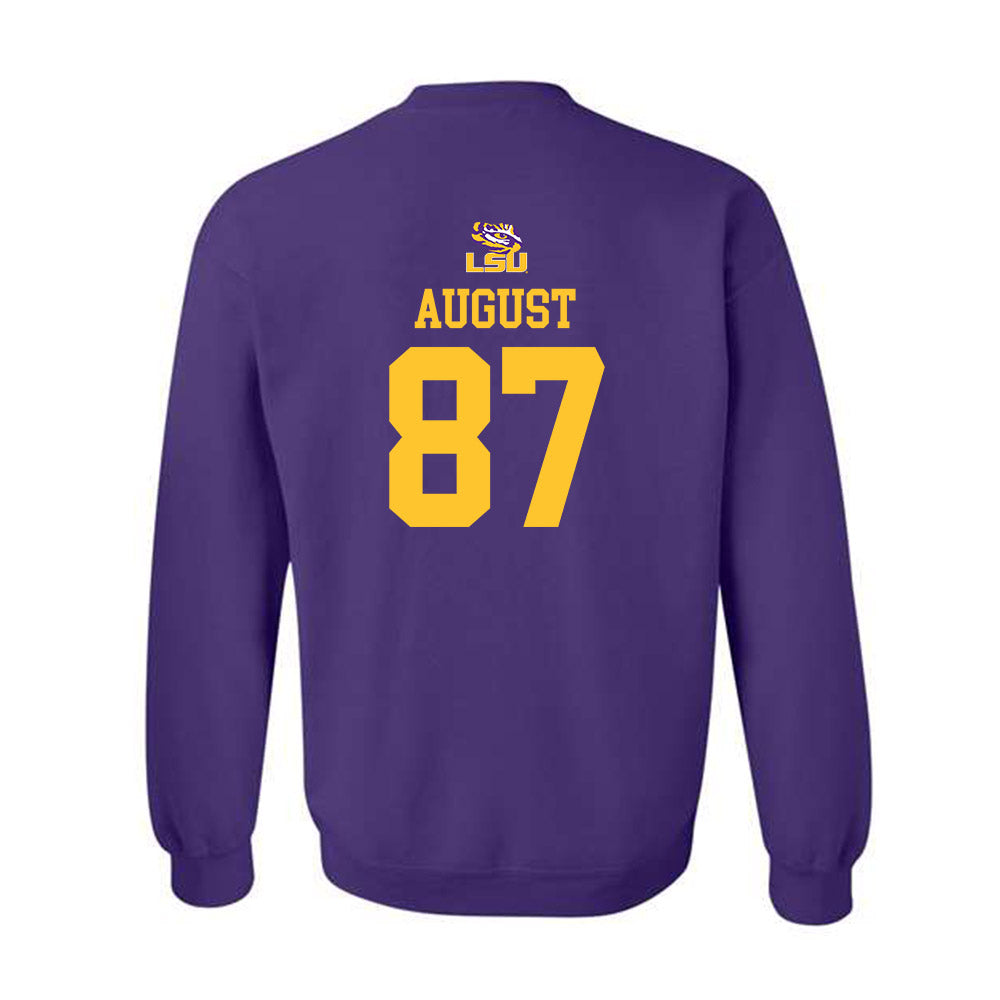 LSU - NCAA Football : Joey August - Replica Shersey Crewneck Sweatshirt